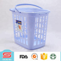 Customized plastic storage laundry basket with handle